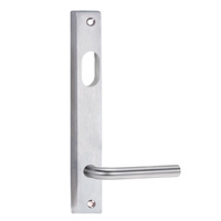 Lockwood 4701 Square End Plate With Cylinder Hole & 97 Lever Satin Chrome 4701/97SC
