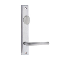 Lockwood 4704 Square End Plate With Turn & 97 Lever Satin Chrome 4704/97SC