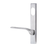 Lockwood 4801 Square End Plate With Cylinder Hole and 122 Lever Right Hand Satin Chrome 4801/122RSC