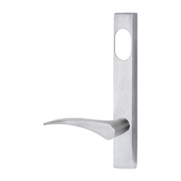 Lockwood 4801 Square End Plate With Cylinder Hole and 153 Right Hand Lever Satin Chrome 4801/153RSC