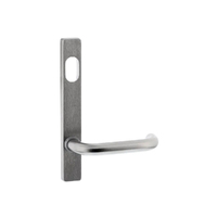 Lockwood Square End Plate With Cylinder Hole and 70 Lever Satin Chrome 4801/70SC