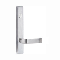 Lockwood Door Handle Square End Plate With Emergency Turn & 74 Lever Satin Chrome 4803/74SC