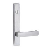 Lockwood Door Handle Square End Plate With Emergency Turn & 76 Lever Satin Chrome 4803/76SC