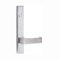 Lockwood Door Handle Square End Plate With Emergency Turn & 90 Lever Satin Chrome 4803/90SC