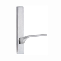 Lockwood Door Handle Square End Plate With 122 Lever Left Hand Satin Chrome 4805/122LSC