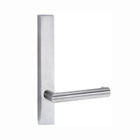 Lockwood Door Handle Square End Plate With 155 Lever Satin Chrome 4805/155SC