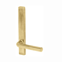 Lockwood Door Handle Square End Plate With 97 Lever Polished Brass  4805/90PB