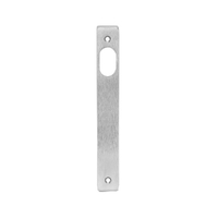 Lockwood 4900 Square End Plate With Cylinder Hole Satin Chrome 4900SC