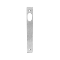 Lockwood 4900 Square End Plate with Cylinder Hole Satin Chrome 4900SC