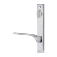 Lockwood 4904 Square End Plate With Turn and 122 Lever Right Hand Satin Chrome 4904/122RSC