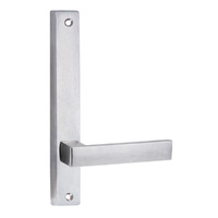Lockwood 4905 Square End Plate with 101 Lever Satin Chrome 4905/101SC