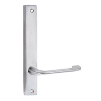 Lockwood 4905 Square End Plate with 115 Lever Satin Chrome 4905/115SC