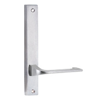 Lockwood 4905 Square End Plate with 124 Lever Satin Chrome 4905/124SC