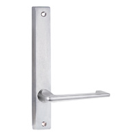 Lockwood 4905 Square End Plate with 132 Lever Satin Chrome 4905/132SC