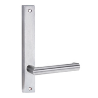 Lockwood 4905 Square End Plate with 155 Lever Satin Chrome 4905/155SC