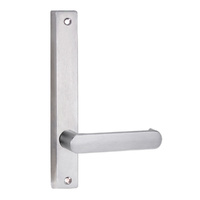 Lockwood 4905 Square End Plate with 166 Lever Satin Chrome 4905/166SC