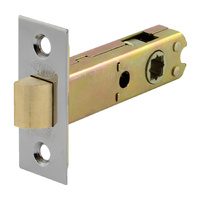 Lockwood 60mm Passage Latch Square End Face Plate and T Strike Satin Chrome 5260/1SFTSC
