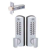 *Nonreturnable Item* Lockwood Digital Lockset Double Keypad Satin Chrome 530DXSC/PADSX2 (MTO 13)