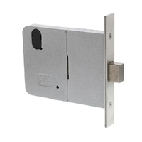 Lockwood Mortice Deadlock 127mm Extended Backset Satin Chrome 5571SC