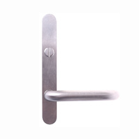 Lockwood Door Handle Round End Plate With Emergency Turn & 70 Lever Satin Chrome 5603/70SC