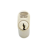 Lockwood C4 570 Australian Oval Cylinder With X Cam 5KD Satin Brass Unlacquered 570-2SBU