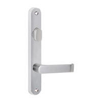 Lockwood 5704 Round End Plate With Turn and 59 Lever Satin Chrome 5704/59SC