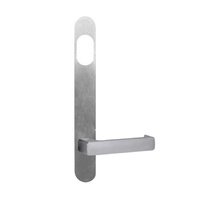 Lockwood 5801 Round End Plate With Cylinder Hole & 76 Lever Satin Chrome 5801/76SC