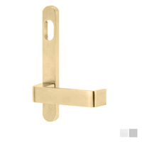 Lockwood 5801 Round End Plate with Cylinder Hole and 90 Lever - Available in Various Finishes