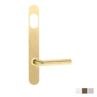 Lockwood 5801 Round End Plate with Cylinder Hole and 97 Lever - Available in Various Finishes