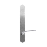 Lockwood 5805 Round End Plate With 112 Lever Satin Chrome 5805/112SC