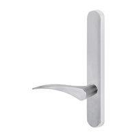 Lockwood 5805 Round End Plate With 153 Lever Right Hand Satin Chrome 5805/153RSC