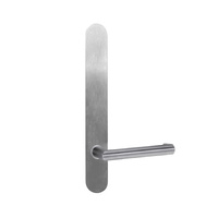 Lockwood 5805 Round End Plate With 155 Lever Satin Chrome 5805/155SC
