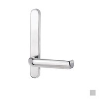Lockwood 5805 Round End Plate With 77 Lever - Available in Chrome Plate and Satin Chrome
