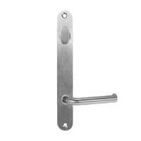 Lockwood 5904 Round End Plate With Turn and 102 Lever Satin Chrome 5904/102SC
