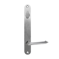Lockwood 5904 Round End Plate With Turn and 116 Lever Satin Chrome 5904/116SC