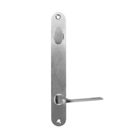Lockwood 5904 Round End Plate with Turn and 123 Lever Satin Chrome 5904/123SC
