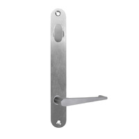 Lockwood 5904 Round End Plate with Turn and 133 Lever Satin Chrome 5904/133SC