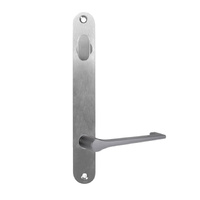 Lockwood 5904 Round End Plate with Turn and 145 Lever Satin Chrome 5904/145SC