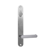 Lockwood 5904 Round End Plate With Turn and 166 Lever Satin Chrome 5904/166SC