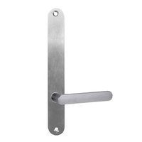 Lockwood 5905 Round End Plate with 106 Lever Satin Chrome 5905/106SC