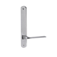 Lockwood 5905 Round End Plate with 123 Lever Satin Chrome 5905/123SC