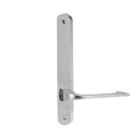 Lockwood 5905 Round End Plate with 124 Lever Satin Chrome 5905/124SC