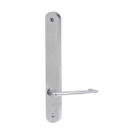 Lockwood 5905 Round End Plate with 132 Lever Satin Chrome 5905/132SC