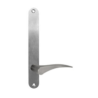 Lockwood 5905 Round End Plate With 153 Lever Left Hand Satin Chrome 5905/153LSC
