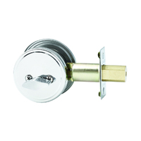 Lockwood Symmetry Single Cylinder & Turn Knob Polished Stainless Steel 7106PSS
