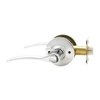 Lockwood Symmetry Privacy Set District Lever Set Chrome Plated 7542CP
