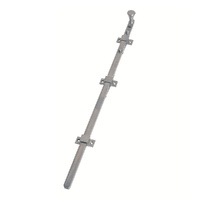 Lockwood Door Panic Skeleton Bolt Visible Fix 300mm Satin Chrome 791X300SC