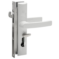 Lockwood Security Screen Door Lock White No Cylinder 8654WH