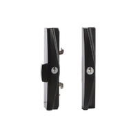 Lockwood Onyx Sliding Patio Door Lock Slim Inner & Outer Pull Black 9A3A2/5PBLK