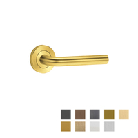 Lockwood Symphony 97 Door Lever on Round Rose Full Set - Available in Various Finishes